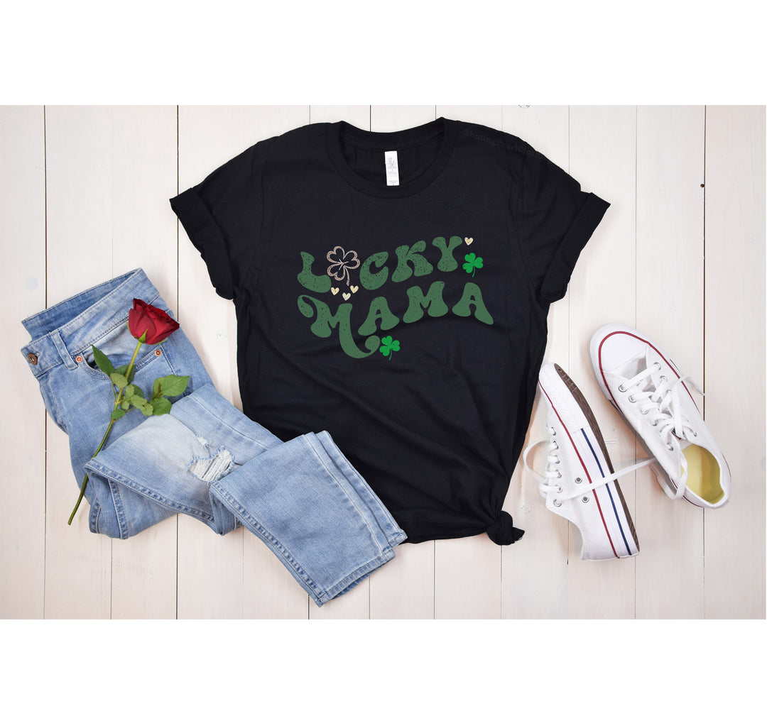 Lucky Mama Shirt | Retro Vintage St. Patrick's Day Shirt