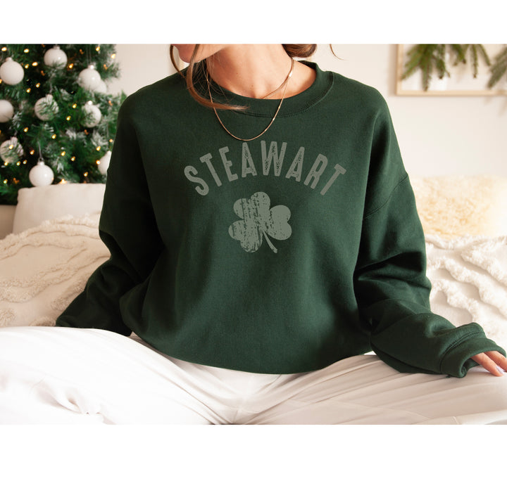 Personalized Last Name St. Patrick's Day Sweatshirt - Custom Irish Tee