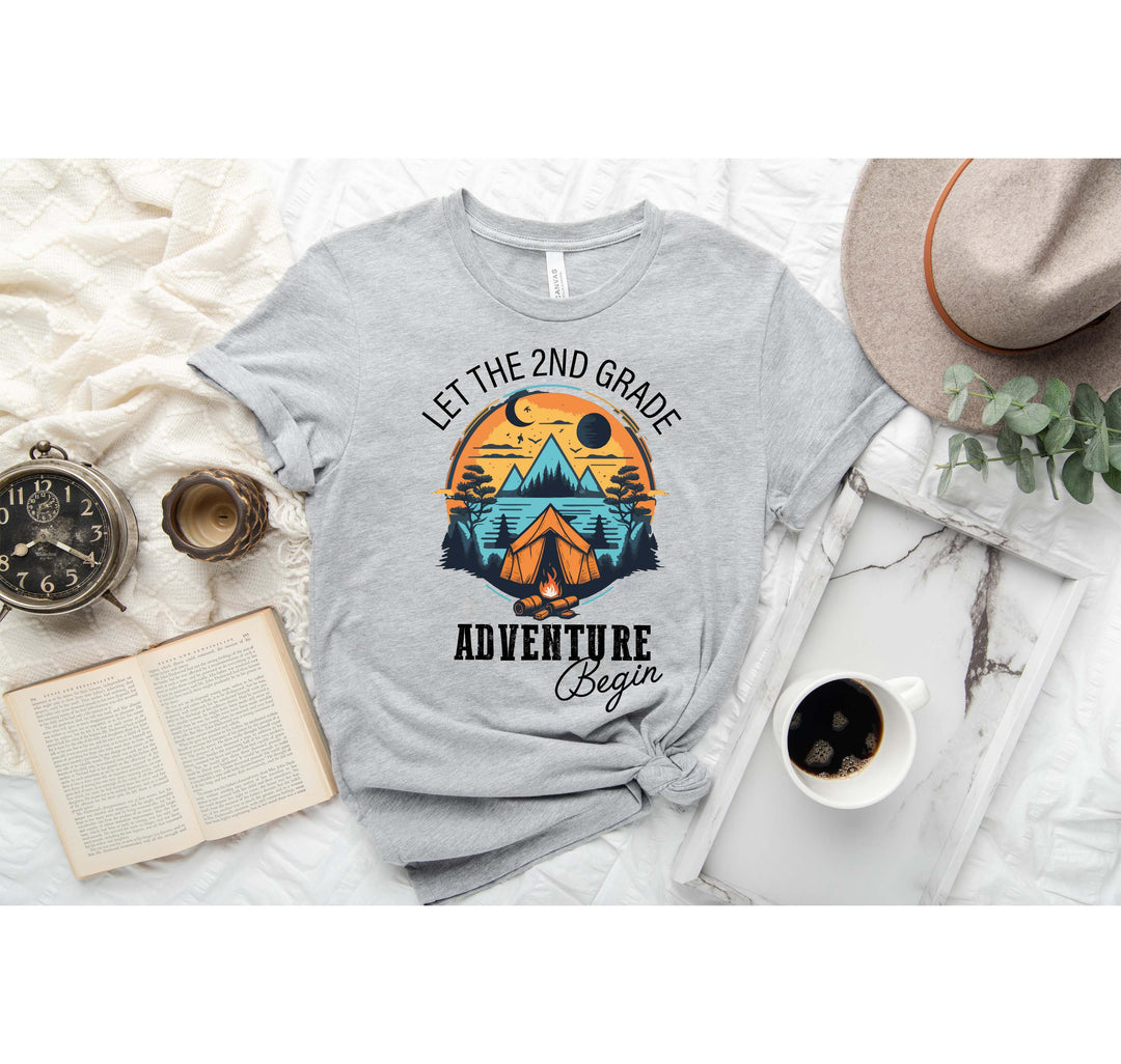 Let the 2nd Grade Adventure Begin Shirt - Back to School & Teacher Tee