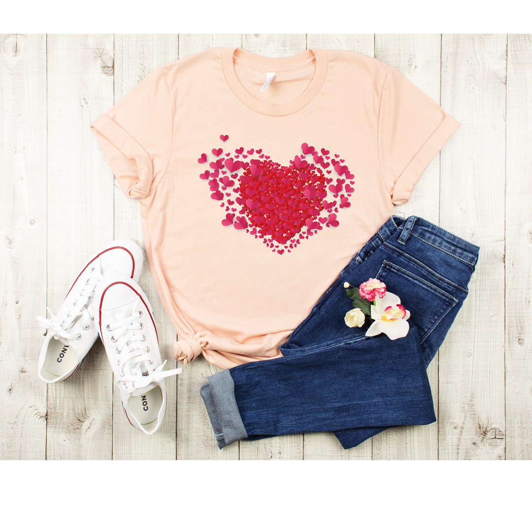 Valentine's Day Shirt - Double Heart & Cute Valentine's Tee Gift