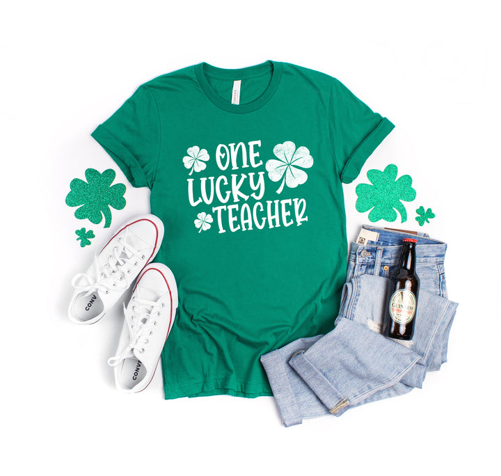 Lucky Teacher Shirts | One Lucky Teacher St. Patrick's Day Shirt