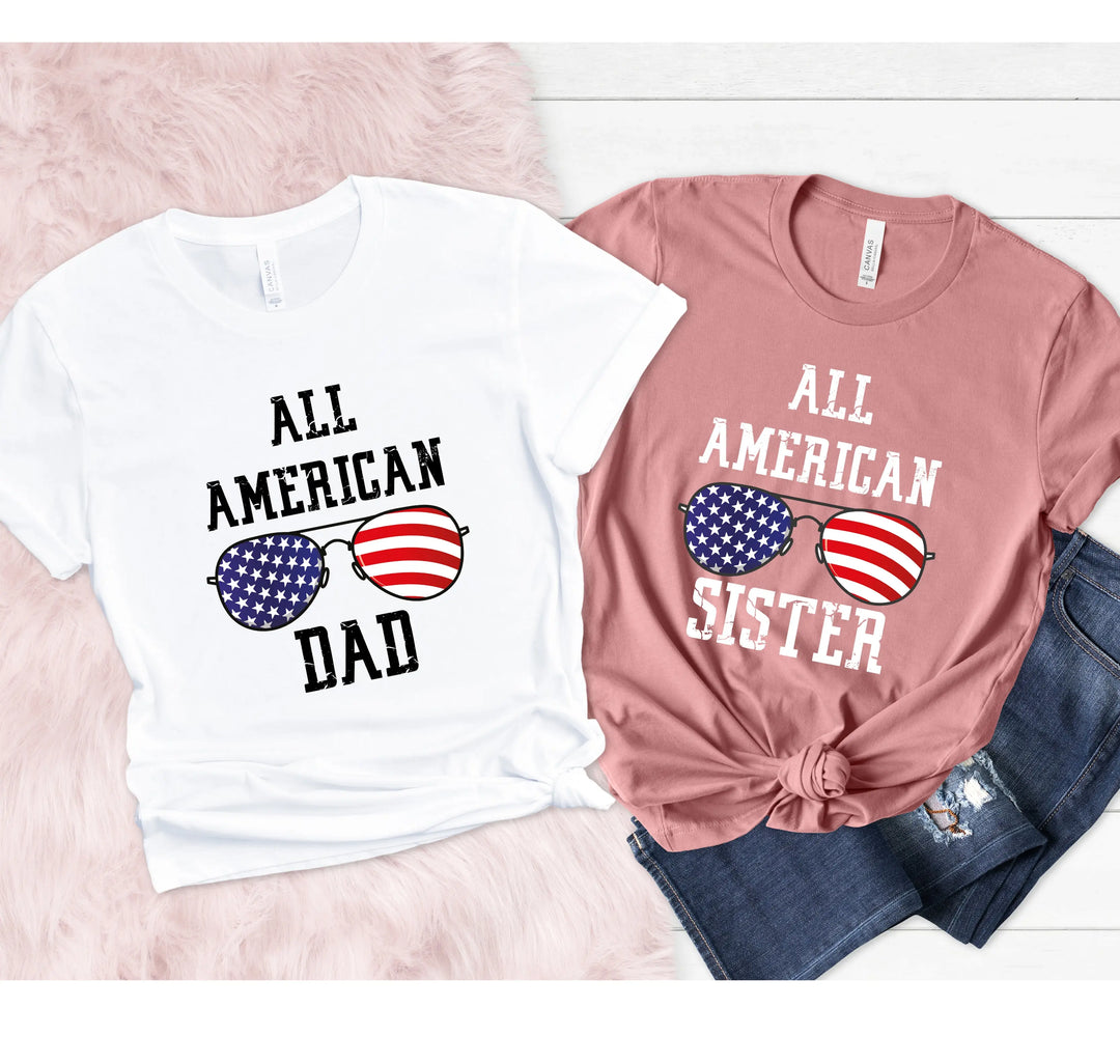 4th of July Matching Family T-Shirt - Patriotic & Independence Day Tees Shirtprintingcenter