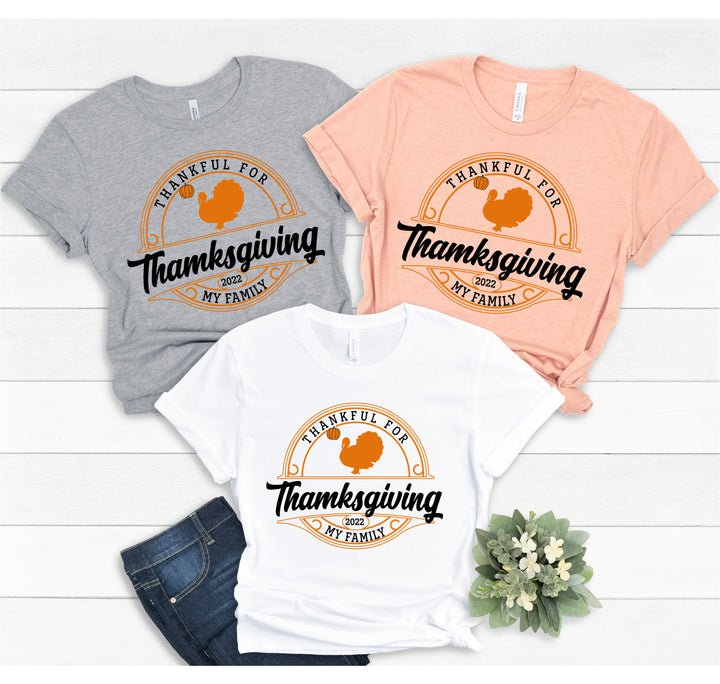 Family Thanksgiving 2024 Shirt | Matching Thanksgiving Shirts