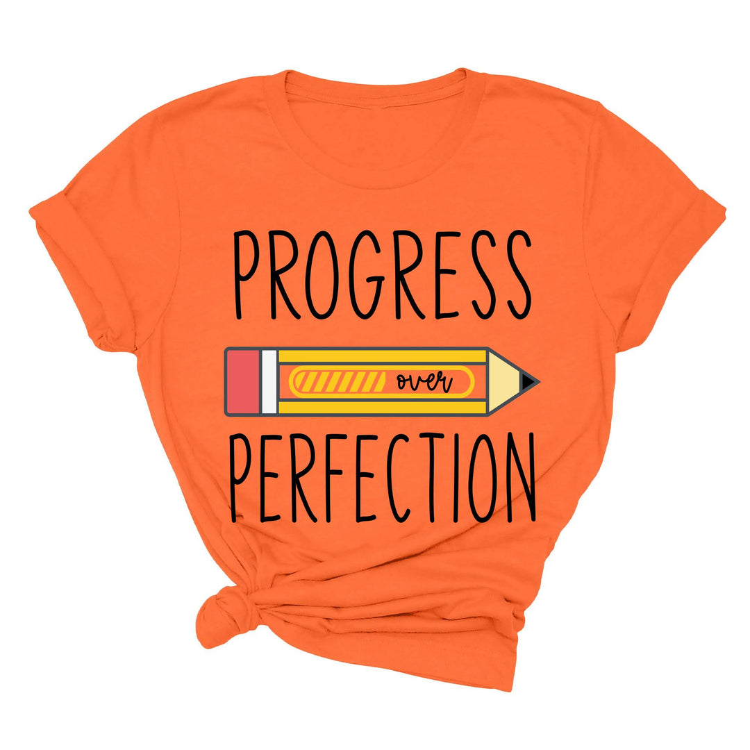 Progress Over Perfection Shirt, Retro Teacher Tee, New Teacher Gifts