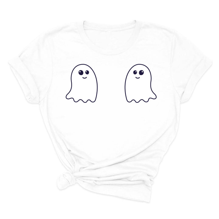 Ghost Boobs Unisex Tee | Funny Boo-Bies Halloween Graphic Vintage Shirt