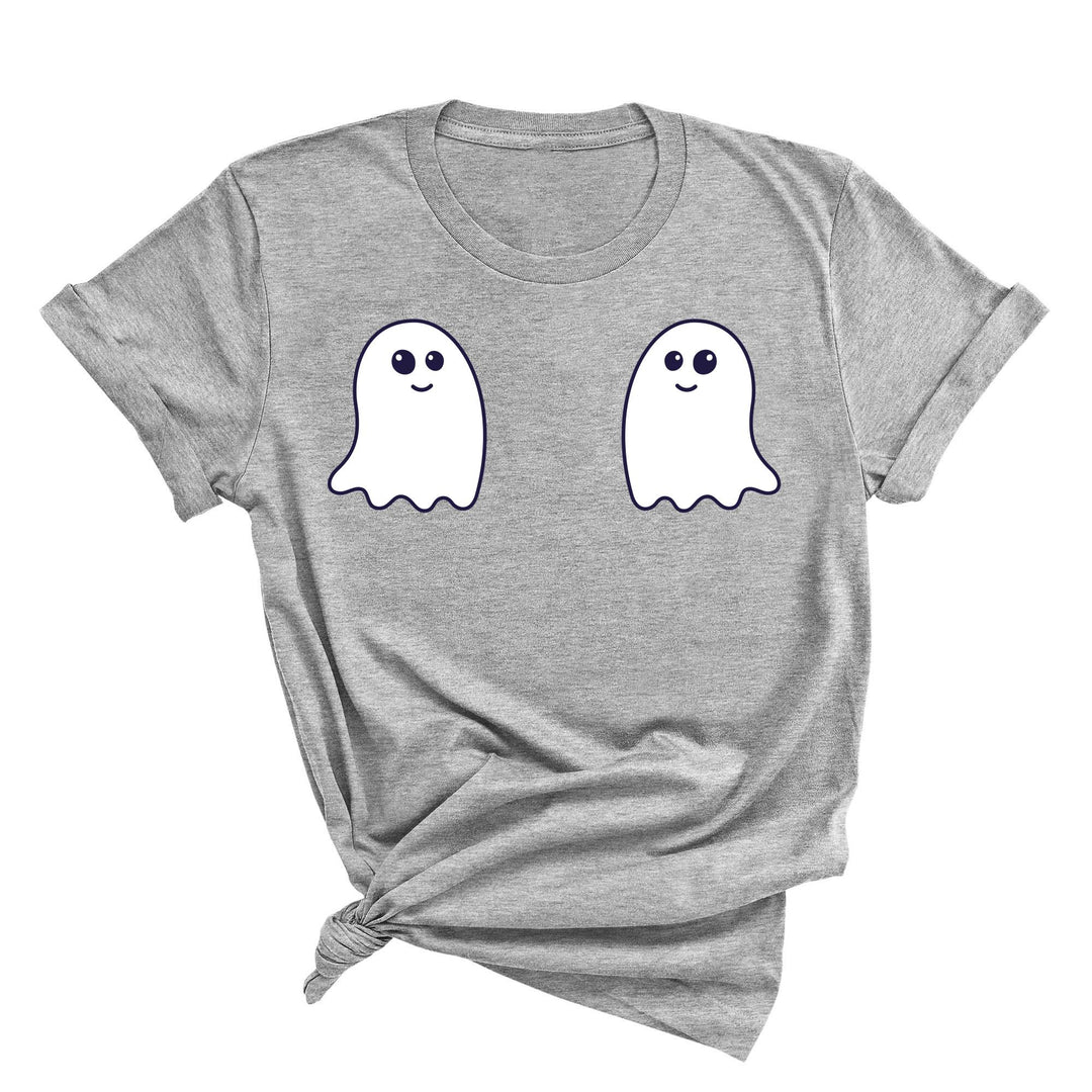 Ghost Boobs Unisex Tee | Funny Boo-Bies Halloween Graphic Vintage Shirt