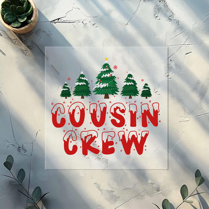 Cousin Crew Christmas DTF Tranfers| Matching Family Holiday DTF Tranfers