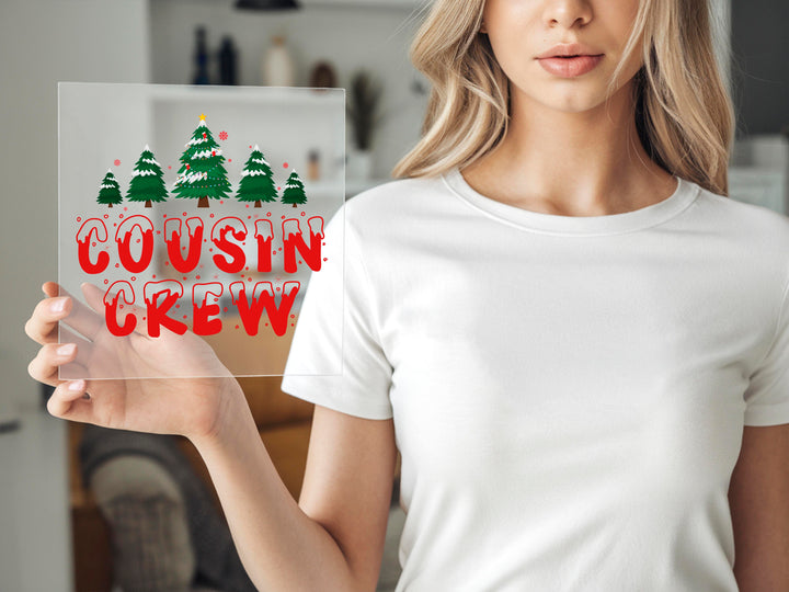 Cousin Crew Christmas DTF Tranfers| Matching Family Holiday DTF Tranfers