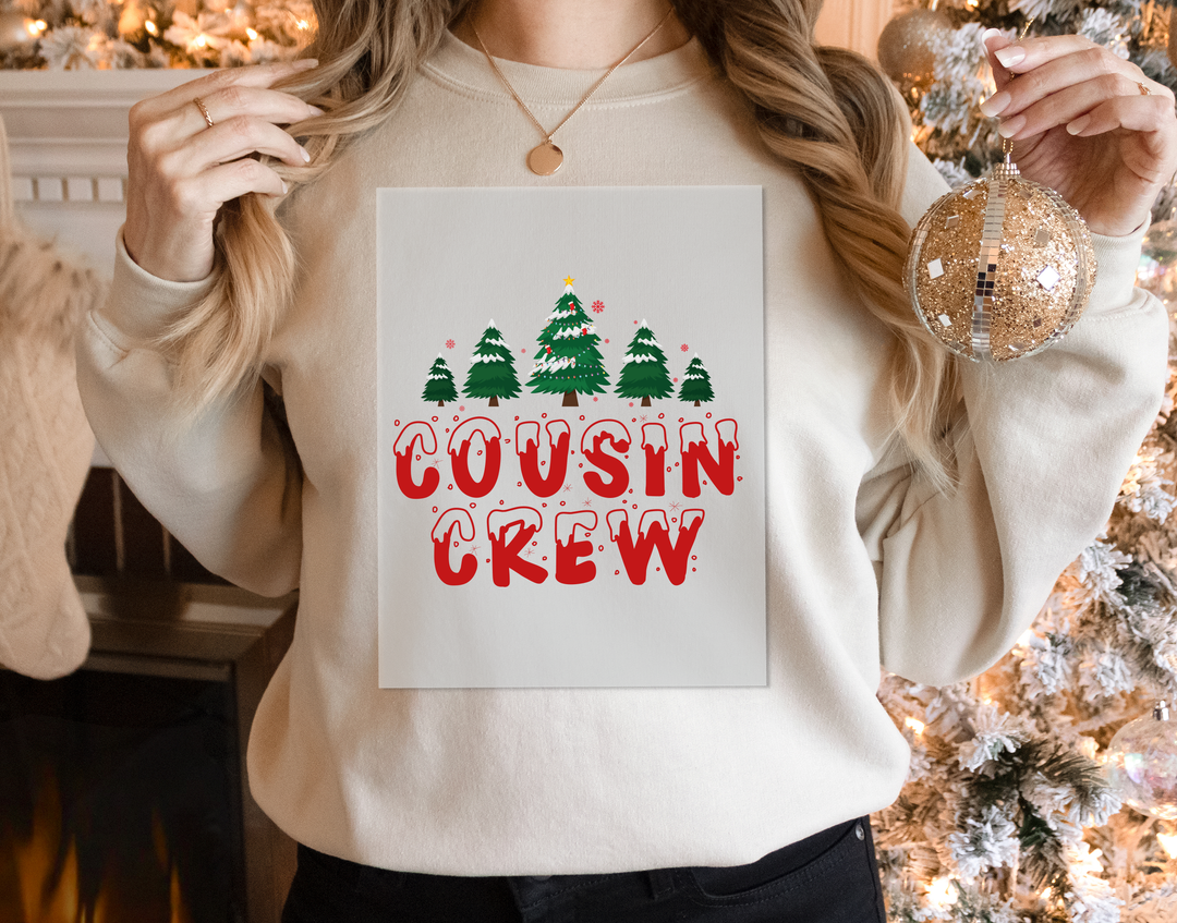 Cousin Crew Christmas DTF Tranfers| Matching Family Holiday DTF Tranfers