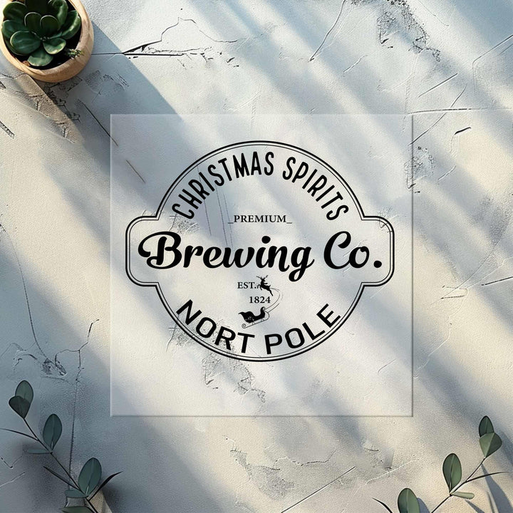 North Pole Brewing Co. DTF Transfers| Vintage Christmas Holiday DTF Transfers