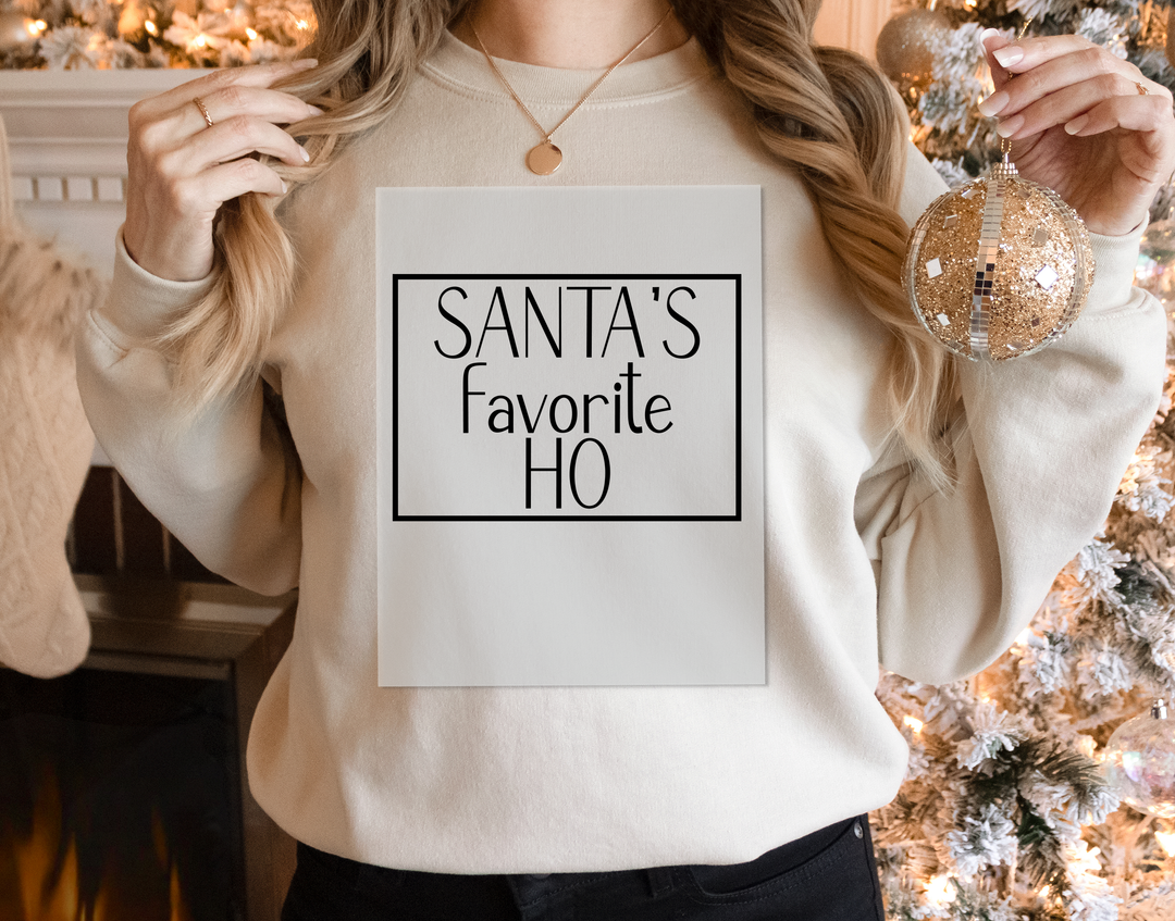 Santa's Favorite Ho DTF Transfers | Santa & Mrs. Claus Couple Christmas DTF