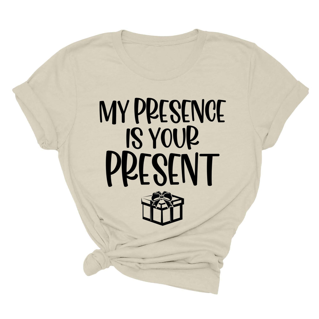 My Presence Is Your Present Shirt - Funny Christmas Couple Matching Tee