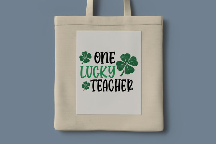 Lucky Teacher DTF Transfers | One Lucky Teacher St. Patrick's Day DTF