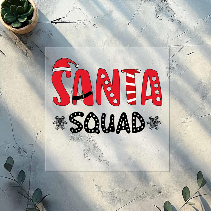 Santa Squad DTF Transfers | Family Christmas Matching DTF