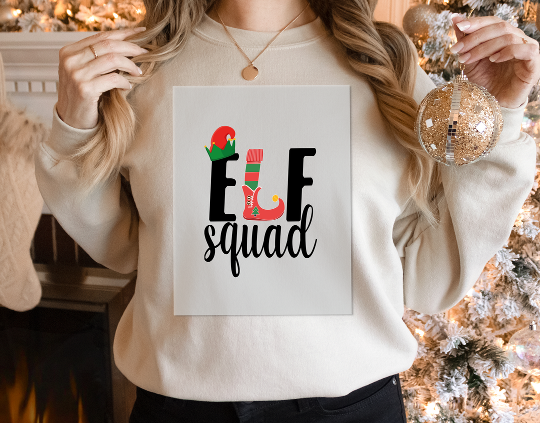 Elf Squad DTF Transfers| Christmas Matching Family DTF