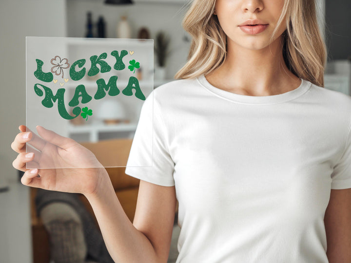 Lucky Mama DTF Transfers | Retro Vintage St. Patrick's Day DTF