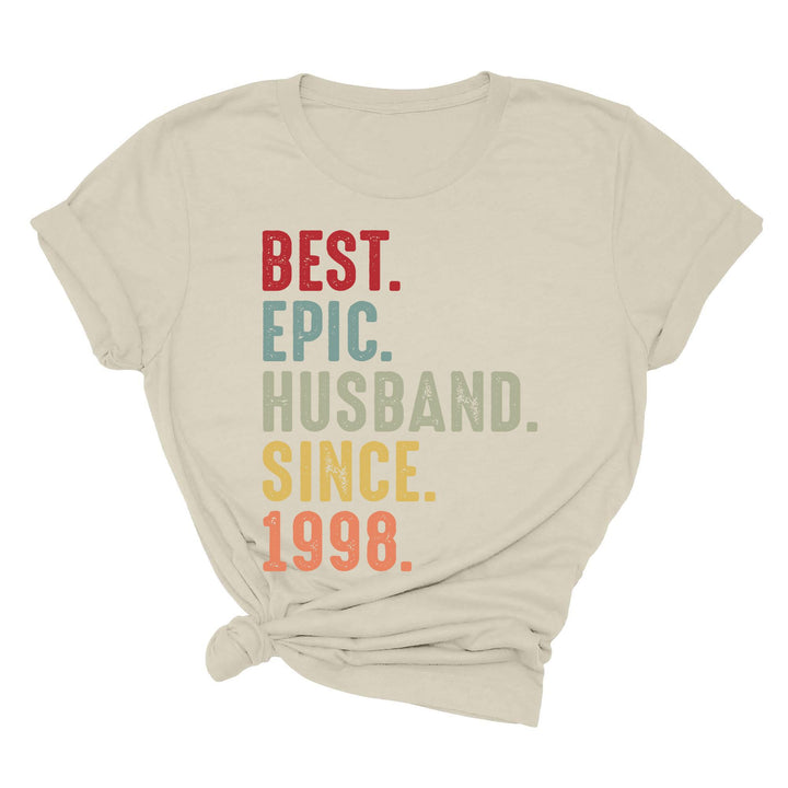 Just Married Shirt - Personalized 25th Wedding Anniversary Gift Tee