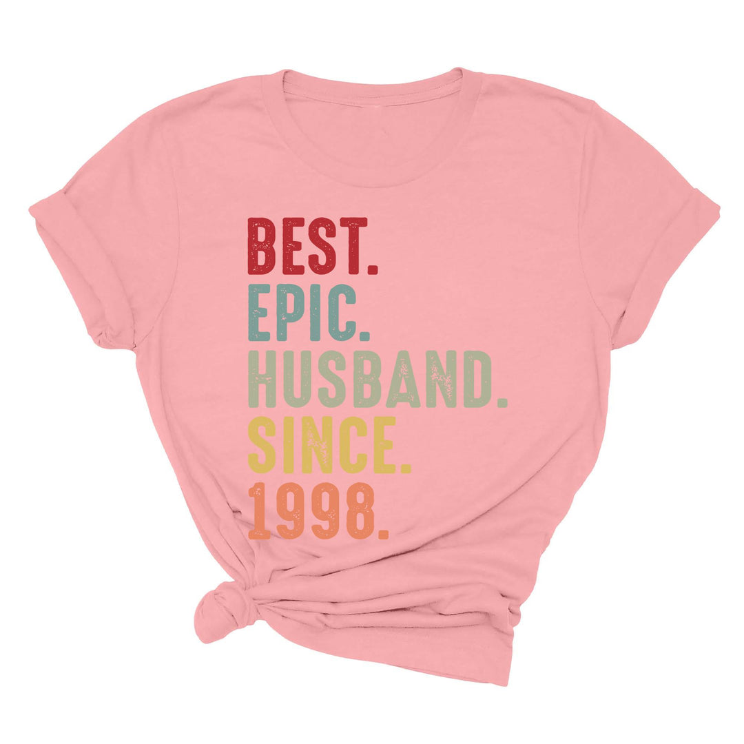 Just Married Shirt - Personalized 25th Wedding Anniversary Gift Tee