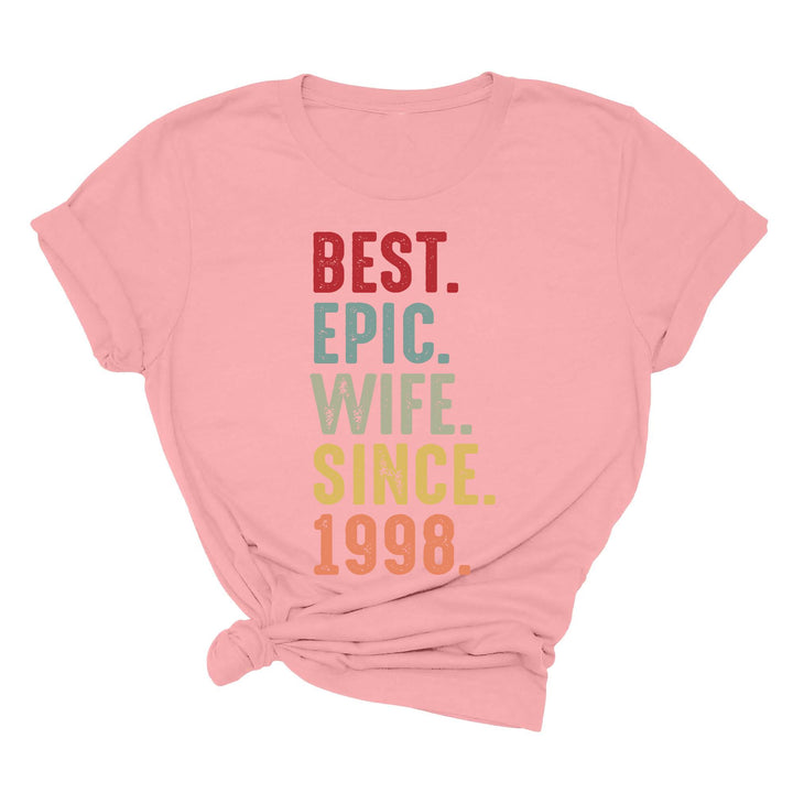 Just Married Shirt - Personalized 25th Wedding Anniversary Gift Tee