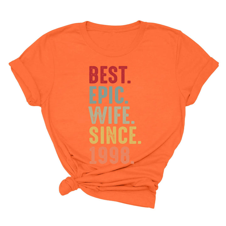 Just Married Shirt - Personalized 25th Wedding Anniversary Gift Tee