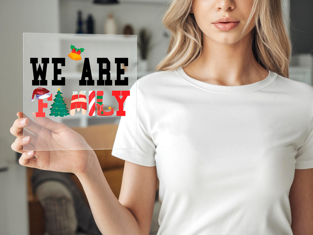 We Are Family Christmas DTF Transfers | Family Matching Christmas DTF