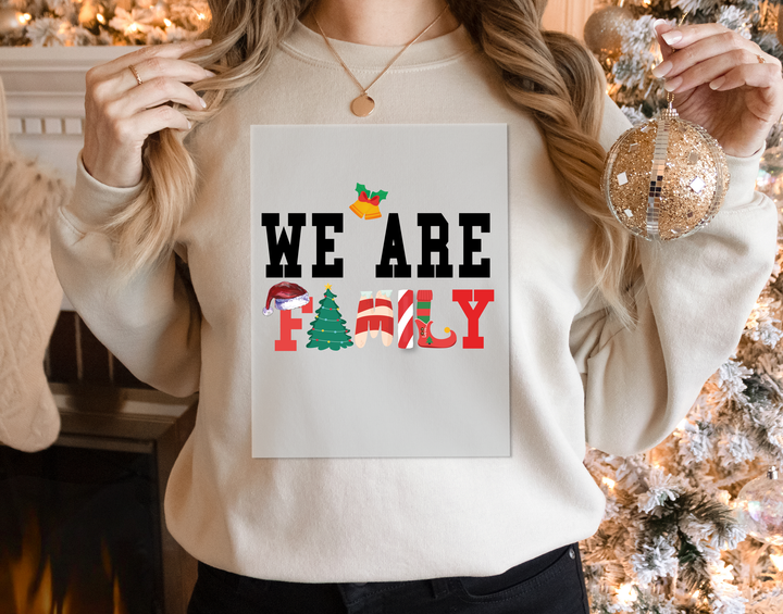 We Are Family Christmas DTF Transfers | Family Matching Christmas DTF