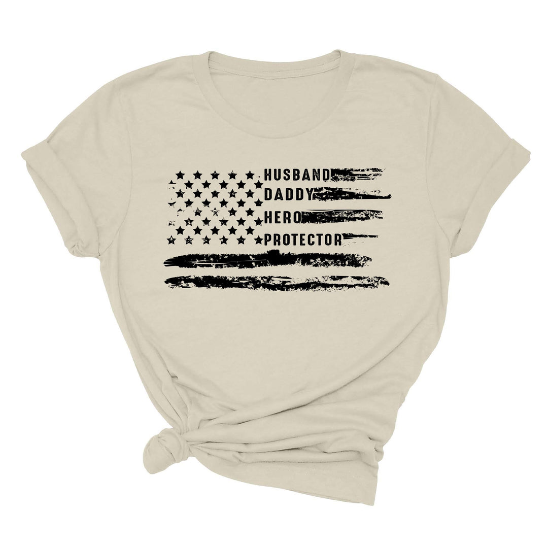 Patriotic Father's Day T-Shirt - Dad USA Flag Shirt | Gift from Daughter