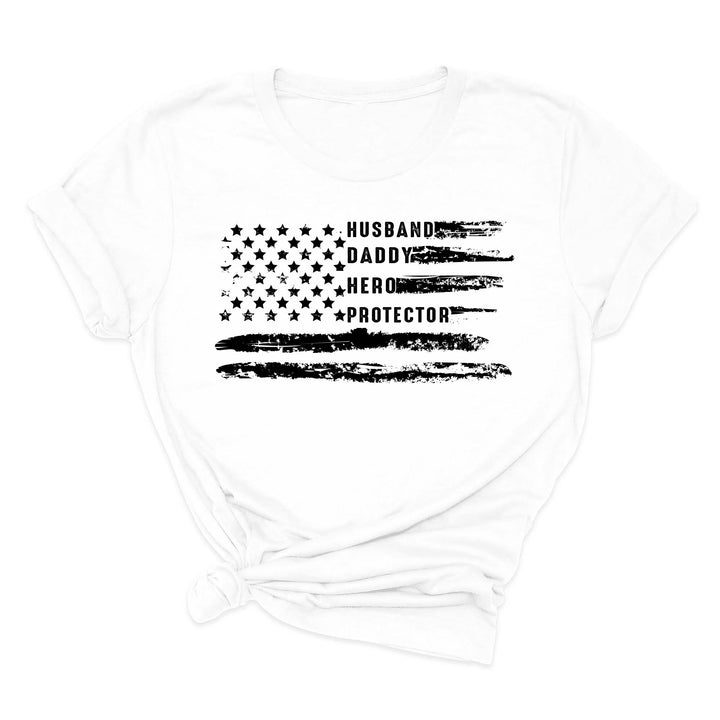 Patriotic Father's Day T-Shirt - Dad USA Flag Shirt | Gift from Daughter