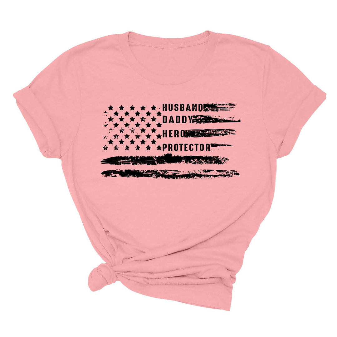 Patriotic Father's Day T-Shirt - Dad USA Flag Shirt | Gift from Daughter