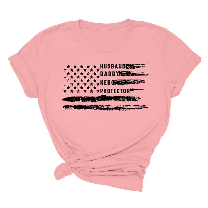 Patriotic Father's Day T-Shirt - Dad USA Flag Shirt | Gift from Daughter