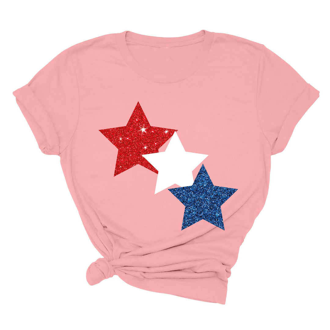 Star Colorly 4th of July Shirt - Red, White & Blue Independence Day Tee