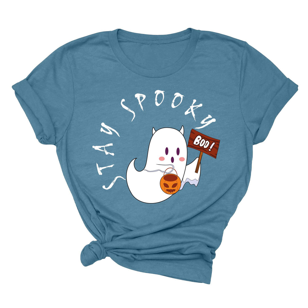 Halloween Boo Ghost Pocket Tee | Stay Spooky Costume Party Shirt