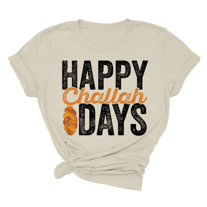 Happy Challah Days Tee - Hanukkah & Jewish Art Gift Shirt