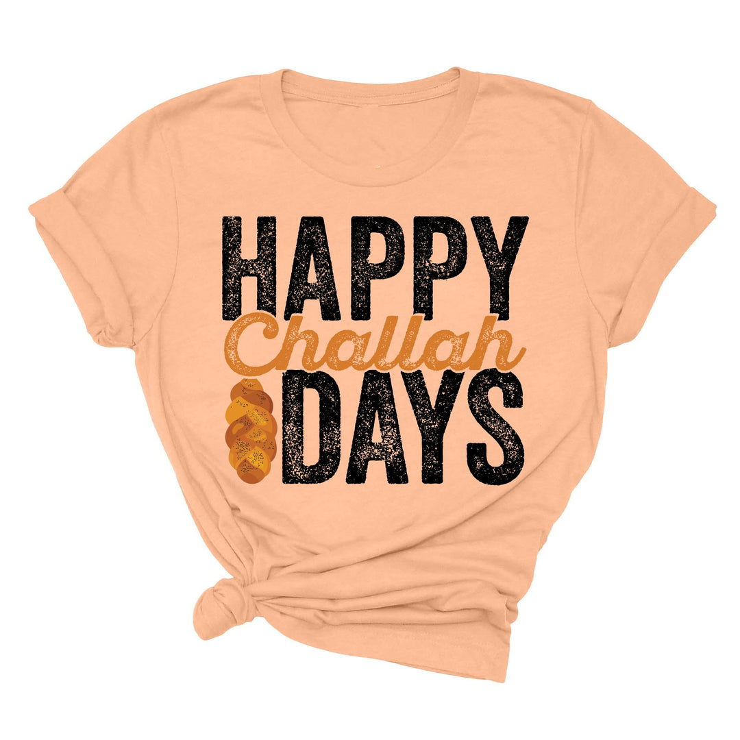 Happy Challah Days Tee - Hanukkah & Jewish Art Gift Shirt