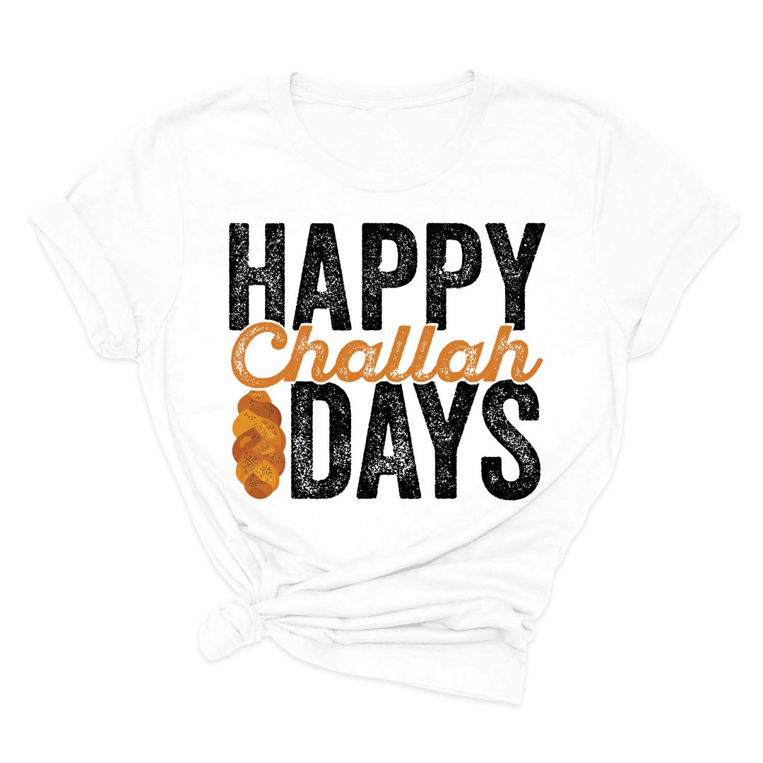 Happy Challah Days Tee - Hanukkah & Jewish Art Gift Shirt