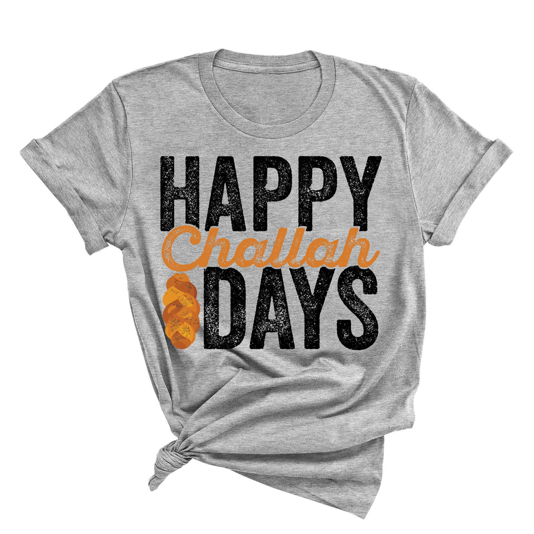 Happy Challah Days Tee - Hanukkah & Jewish Art Gift Shirt