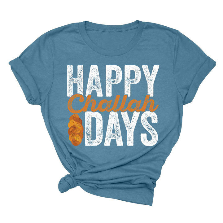 Happy Challah Days Tee - Hanukkah & Jewish Art Gift Shirt