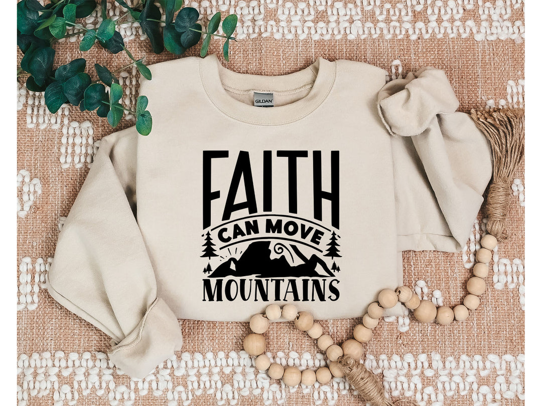 Faith Cross Sweatshirt - Christian Gift | Love & Grace Design