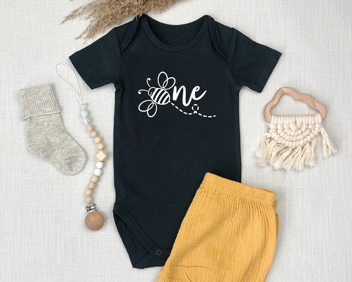 Bee One 1st Birthday Bodysuit - Baby Shower Gift & Announcement