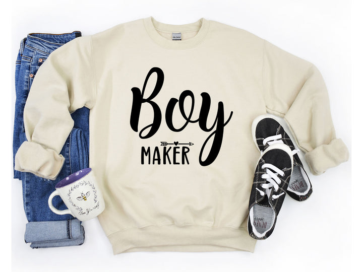 Boy Maker Sweatshirt - Funny Mom Gift for Mother's Day