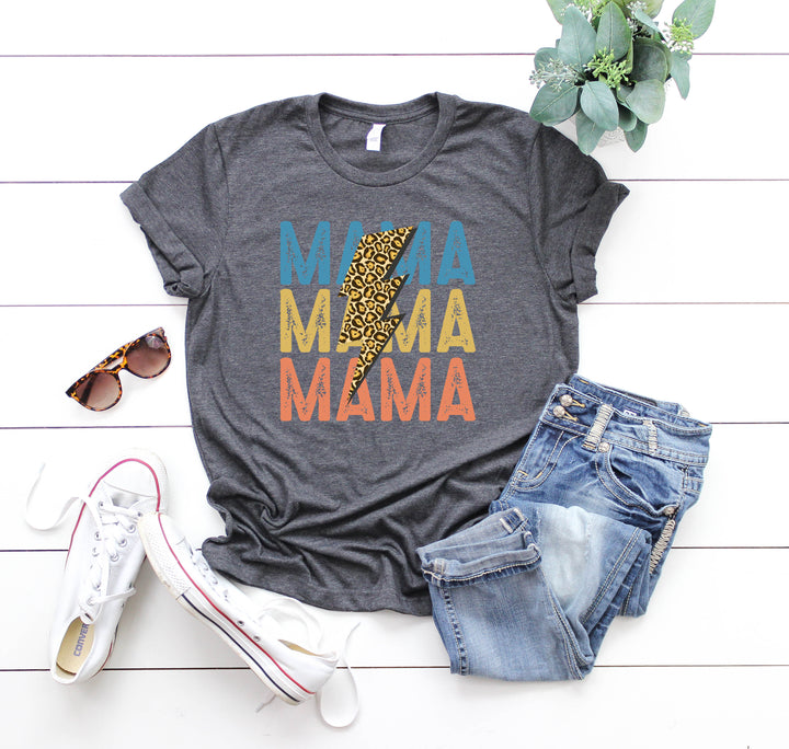 Leopard Mama Shirt - Retro Vintage Mom Life Tee | Mother's Day Gift