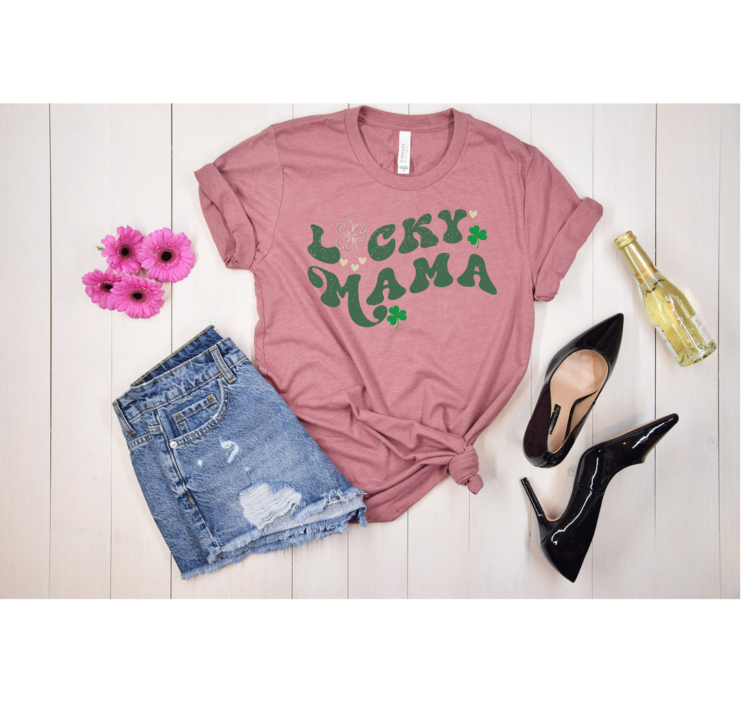 Lucky Mama Shirt | Retro Vintage St. Patrick's Day Shirt