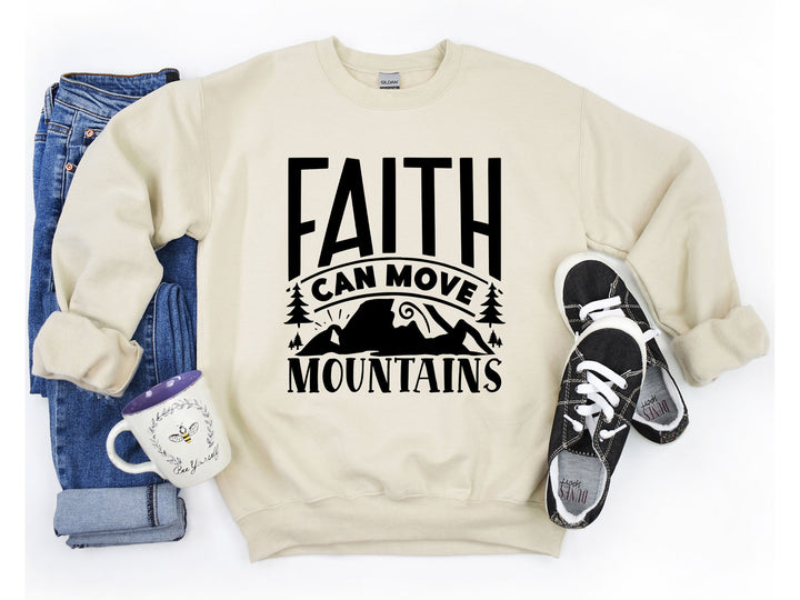 Faith Cross Sweatshirt - Christian Gift | Love & Grace Design