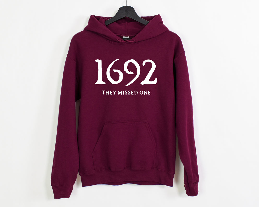 1692 They Missed One Hoodie - Retro Salem Witch Halloween Gift