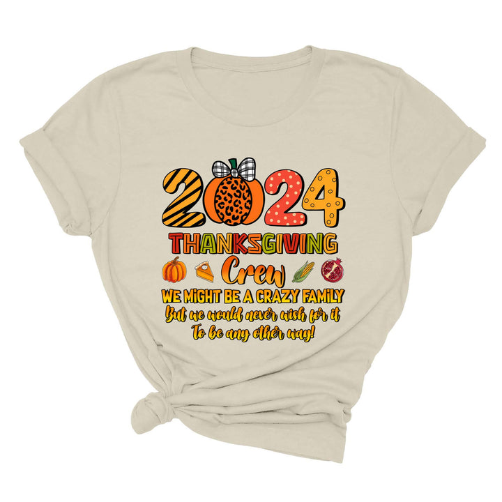 2024 Thanksgiving Crew Shirt, Thanksgiving Family Shirt, Fall Family Tee, Family Thanksgiving Shirts, Thanksgiving Family Reunion Shirt