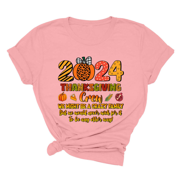 2024 Thanksgiving Crew Shirt, Thanksgiving Family Shirt, Fall Family Tee, Family Thanksgiving Shirts, Thanksgiving Family Reunion Shirt