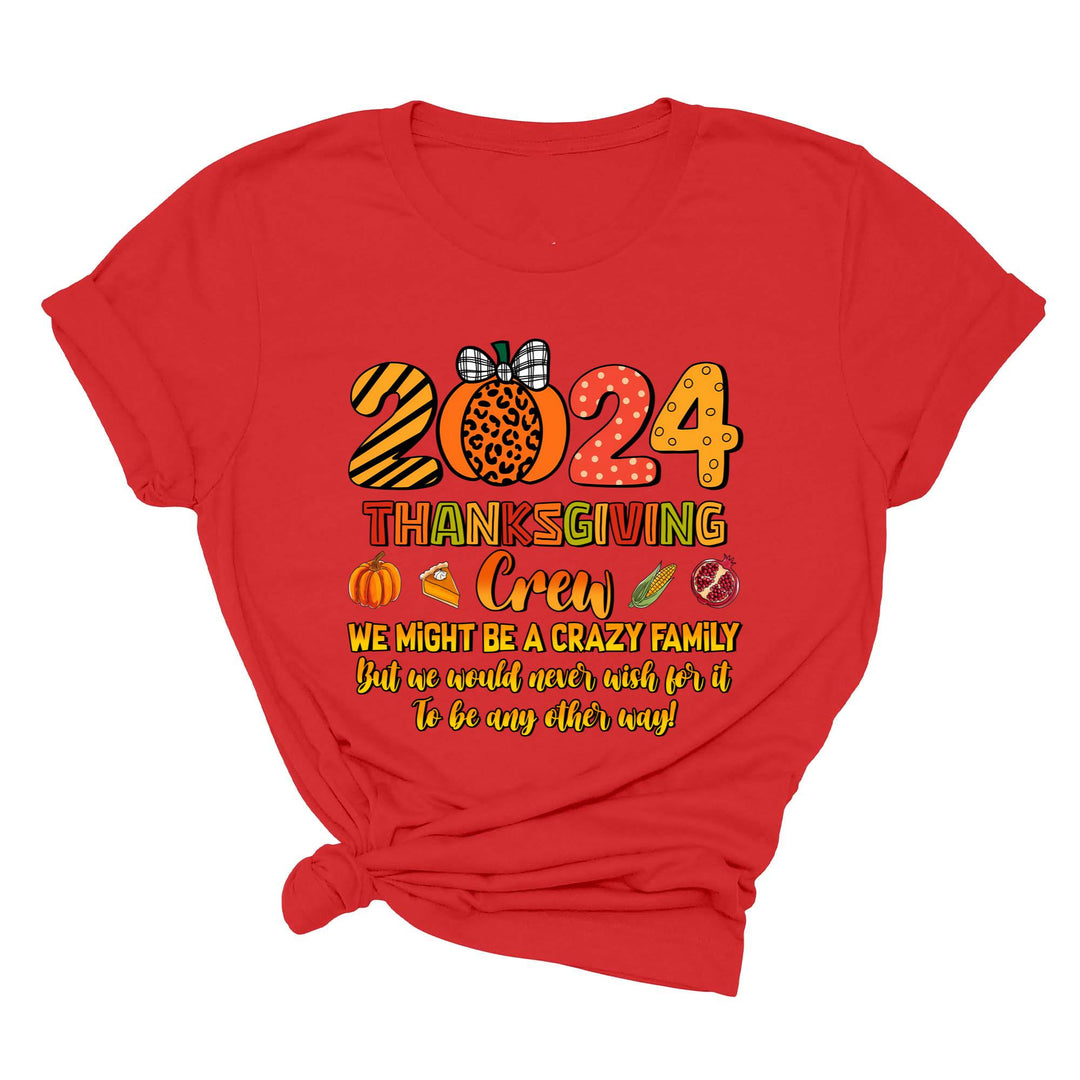 2024 Thanksgiving Crew Shirt, Thanksgiving Family Shirt, Fall Family Tee, Family Thanksgiving Shirts, Thanksgiving Family Reunion Shirt