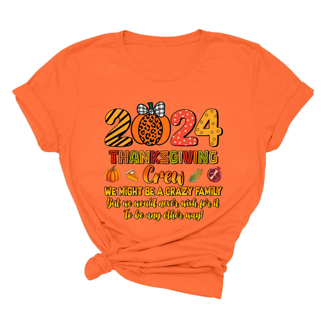 2024 Thanksgiving Crew Shirt, Thanksgiving Family Shirt, Fall Family Tee, Family Thanksgiving Shirts, Thanksgiving Family Reunion Shirt