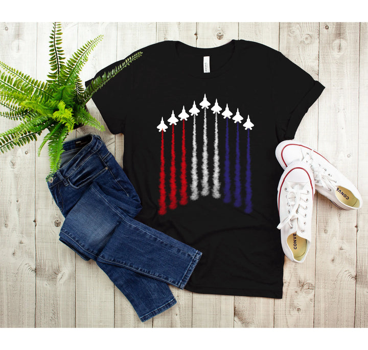Air Force Shirt - Red, White & Blue Patriotic Tee for 4th of July & Memorial Day Shirtprintingcenter