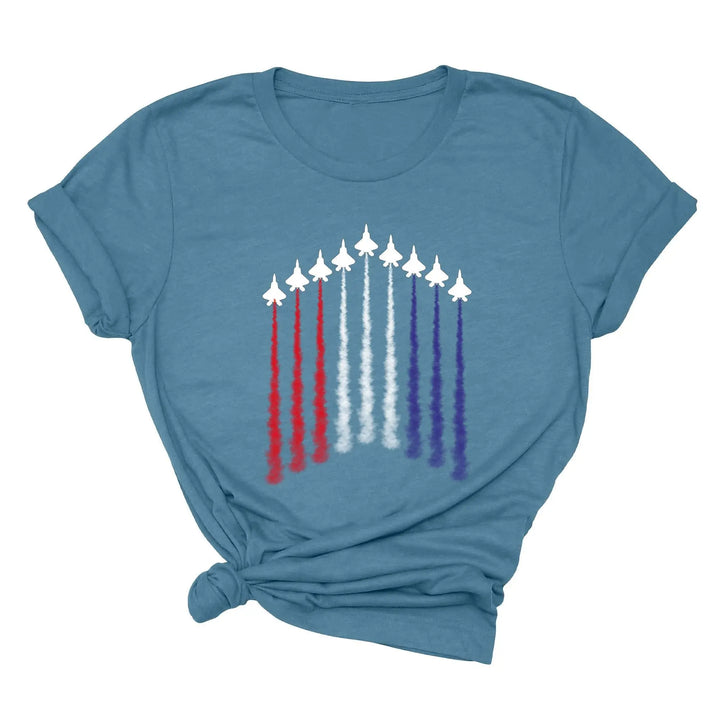 Air Force Shirt - Red, White & Blue Patriotic Tee for 4th of July & Memorial Day Shirtprintingcenter